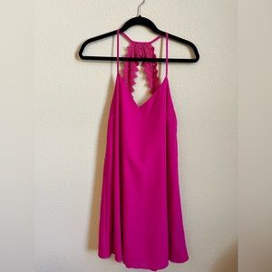 Pink open back Loveriche dress